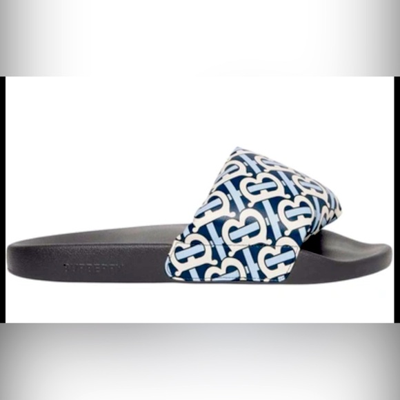 Burberry Furley TB Flock Slides - Picture 1 of 6